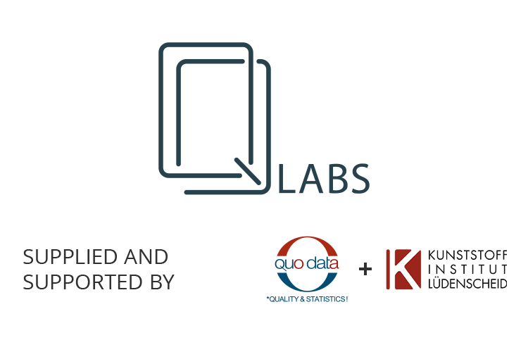 The logos of QD Labs, QuoData and KIMW